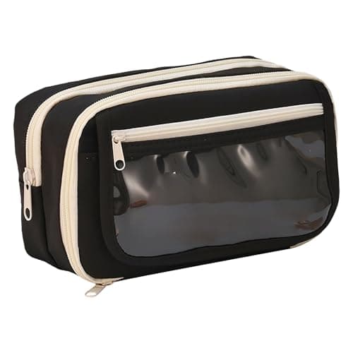 Large Pencil Case with Compartments,Cute Green Pencil Box for Girls