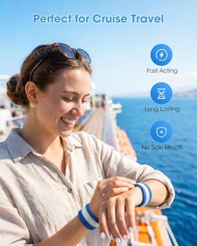 MQ 28ct Sea Sickness Patches & 1Pair Bracelets, Travel Sickness Patch with Motion Sickness Wristbands, Travel Essentials for Cruise & Flight Non-Drowsy, 72h Long-Lasting — view 2