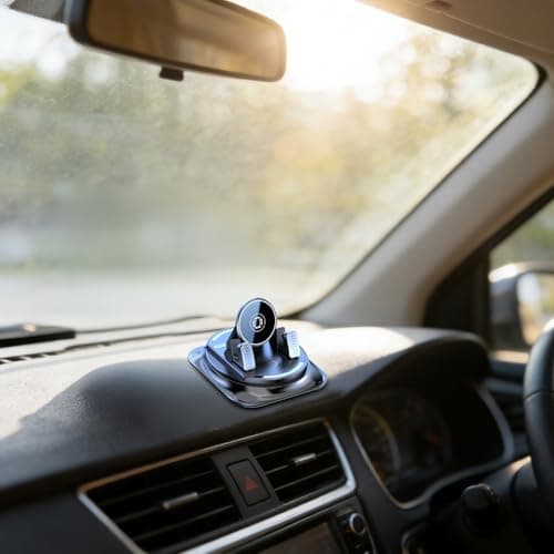 360° Dashboard Car Phone Holder with Quick Release, Strong Suction Cup and Universal Fit, Compatible with All Phones, Windshield Adhesive Mount — view 2