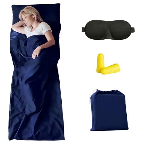 Sleeping Bag Liners Camping Sheets, Travel Sheet Hostels, 75× 210cm
