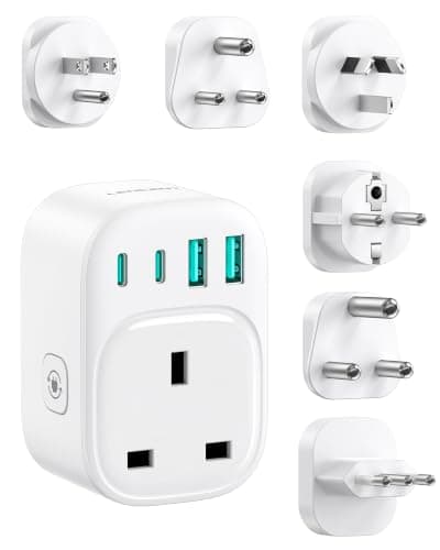 LENCENT Worldwide Travel Adapter Set Type B,E,F,D,I,L,M Universal Adapter