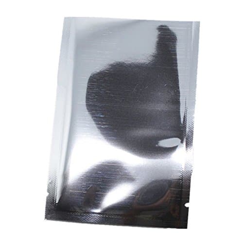 WACCOMT Pack 100pcs Silver Mylar Foil Bags Heat Seal 8x12 cm (3.1x4.7 inch) — view 2