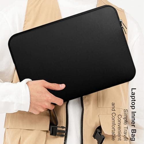 12 Inch Laptop Sleeve Water Resistant Soft Lining Protective Case Zipper Compatible Computer Carrying Bag — view 2