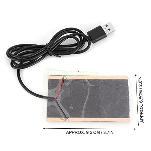 Alomejor Carbon Fiber USB Heating Film, Compact Size 9.5x6.5cm — view 3