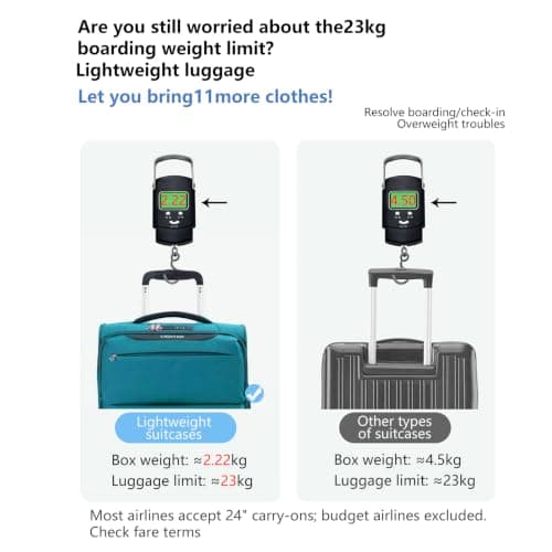 LIGHTGO 24" Softside Suitcase, Expandable, TSA Lock, Spinner Wheels — view 6