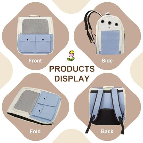 YooxArmor Cat Carrier Backpack for Cats Small Dogs Up to 17 lbs — view 3