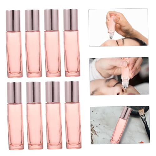 DECOMELODY 12pcs 10ml Refillable Glass Roller Bottles for Oils — view 5