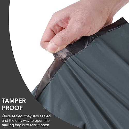 iSOUL 50pcs Assorted Mailers - Grey Parcel Bags, 14x19 Sizes, Self Seal Poly Postal Bags for Small to Large Mailing & Shipping — view 2