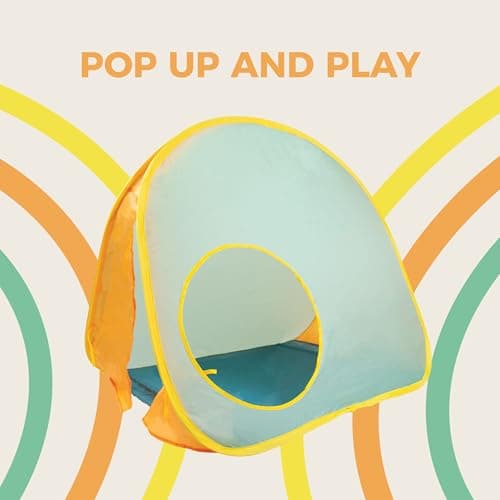 Activo Pop Up Tent Indoor & Outdoor Play for Babies & Toddlers 12+ Months – Quick & Easy Pop-Up Setup, Compact Storage, Vibrant Colours for Sensory Development & Active Fun — view 4