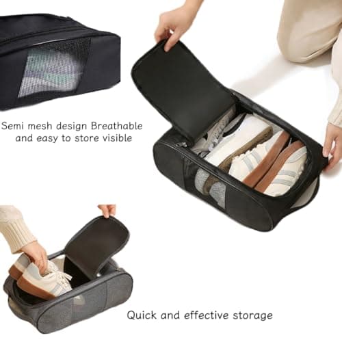Waterproof Shoe Bag for Men & Women, Golf & Rugby Boot Bag, Portable Sports Shoe Organiser, Durable Shoe Storage Bag for Travel Gym Outdoor Organize and Protect Your Shoes with Ease — view 4