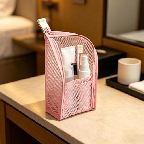 Toiletry Bag for Men Waterproof Mesh Cosmetic Pouch — view 2