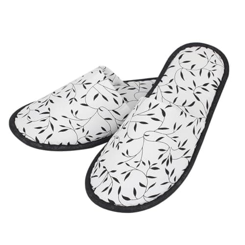 Didiseaon 5 Pack Simple Slippers by Sliers Non-skid and Sturdy for Hotels Travel Spa Home