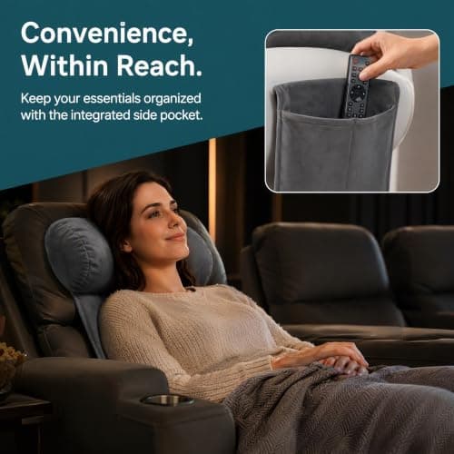 FTISSLY Headrest Ergonomic Pillow for Recliners Armchairs, Neck Support — view 4