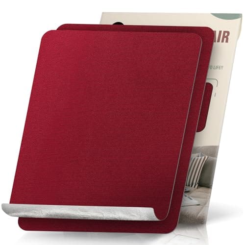 OAZ 2 Pieces 23x28 cm Canvas Repair Patches Fabric Patch Self-Adhesive Canvas Repair Tape Waterproof Outdoor Gear Repair Patch Kit for Boat Cover Tent Awning Sun Shade Sofa Lounge Chair Burgundy