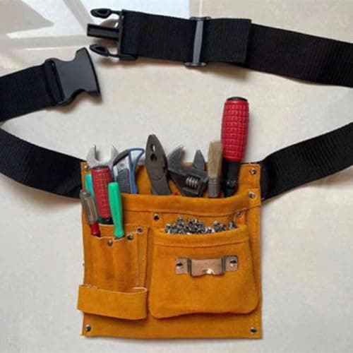 Electrician Toolbelt Faux Leather, Portable Tool Bag, Various Tools — view 6