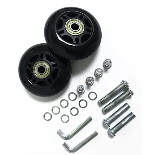 LOTOWELZON 2pc Luggage Suitcase Replacement Wheels OD68xTHK24mm/2.68x0.94in