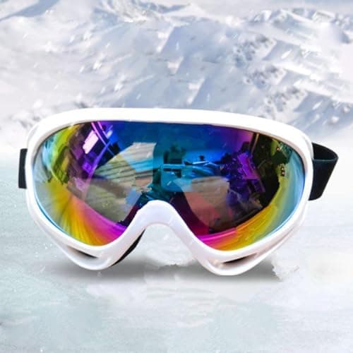 Generic Ski Snowboard Goggles with UV400 Protection and Anti-Fog Lens, Double-coloured Spherical Lens, Perfect for Skating, Skiing, Snowboarding — view 5