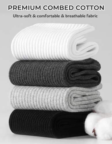 VoJoPi Mens Socks 5 Pairs Cushioned Crew Cotton Work Sports Socks — view 4