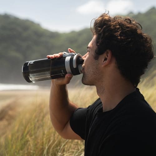 Super Sparrow Water Bottle 1000ml - One-Tap TouchGulp Bottle - Non-Toxic BPA Free - Lightweight & Sustainable Tritan Water Bottles for Sports, Travel, Outdoors — view 6