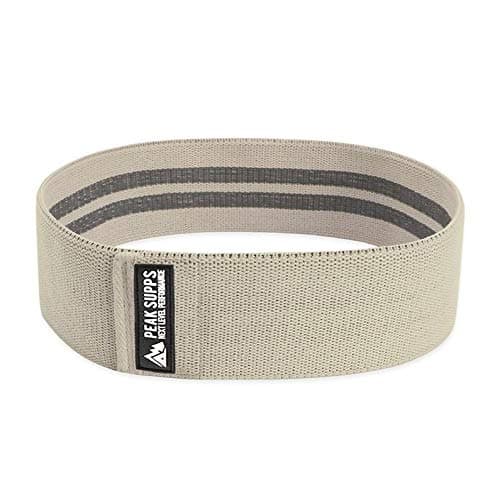 Fabric Resistance Band - Grey Moderate-Heavy Strength - Hip Circle Loop NON ROLL — view 2