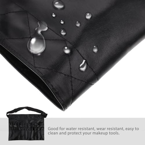 Beavorty Makeup Brush Waist Bag Black Pu About 32 Makeup Style — view 6