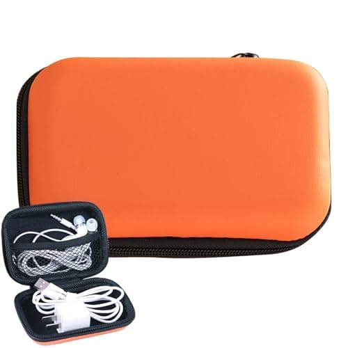 znainnoth Storage Pouch 12x8.5x4cm EVA Travel Case with Secure Zip Closure