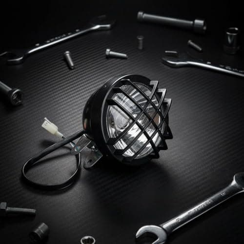 KiBcsLic Vehicle Light Round Headlight With And Housing For Enhanced Suitable for motorcycles karts long rides travel, Ordinary Bulb Mesh Light — view 2
