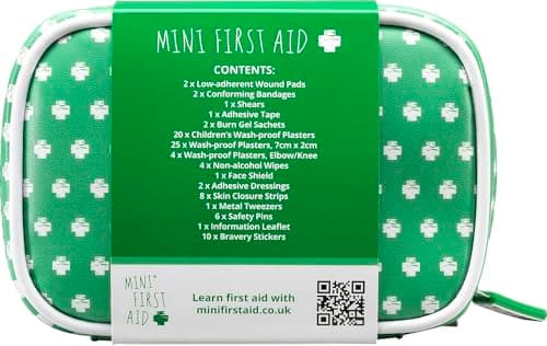 Mini First Aid Kit Super Safety Bundle - 90pc Travel First Aid Kit for Home or Car, Reusable Hot & Cold Compress, CPR Mask Keyring, 2 Instant Cold Packs, for Babies & Kids As Seen on Dragons’ Den — view 6
