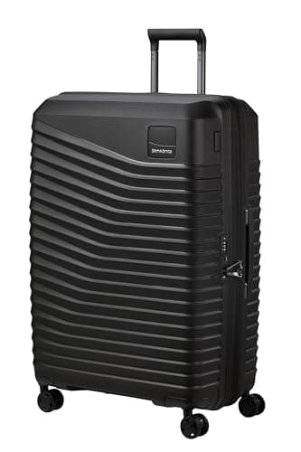 Samsonite Intuo - Spinner L, Expandable Suitcase, 75 cm, 105/115 L, Black (Black)