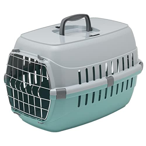 CAT CENTRE Pet Transport Carrier, Cat Dog Kitten Puppy Travel Box Cage