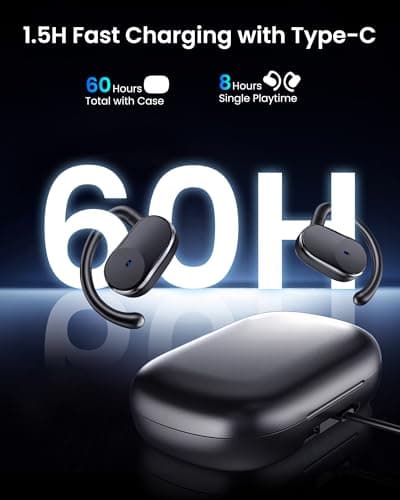 AI Translation Earbuds, Real-Time Translator Earphones with 164 Languages, Bluetooth 6.0 Open Ear Wireless Headphones, Translation/Music/Calls, Long Battery Life for Travel, Business & Learning — view 5