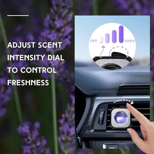 SCENTORINI Car Air Freshener Vent Clip Lavender Fragrance 6 Pack 24ml — view 5