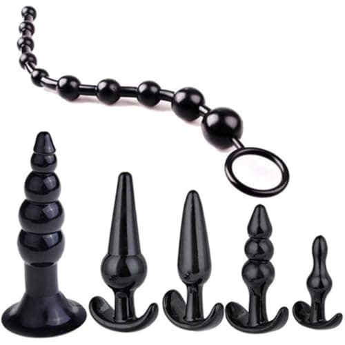 6-Pack Style A Black Elastic Silicone Hip Trainer
