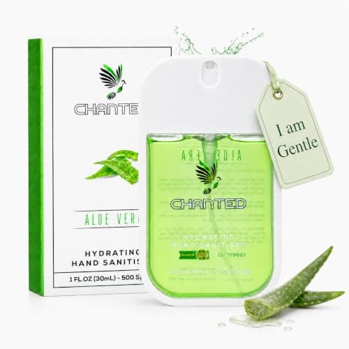 Chanted Mini Hydrating Hand Sanitiser Spray | Travel size 30ml (Aloe Vera)