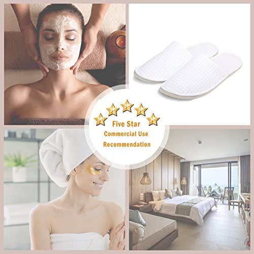 Anmerl Disposable Guest Slippers - Non-Slip Washable Hotel Shoes — view 2