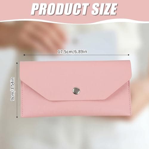 Geukmun Money Wallet- Reusable Travel Wallet for Travel and Budgeting, Money Pouch for Cash Gifts, Waterproof Budget Envelopes, Money Pouch Cash Holder (Pink) — view 2