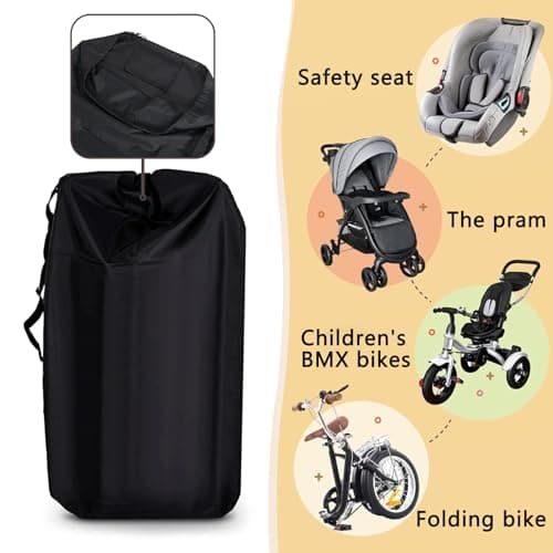RJFUJP Stroller Bag for Airplane, Large Capacity Pram Travel Bag, Durable Baby Strollers and Baby Transport Bags, Protecting Strollers from Dirt and Damage — view 4