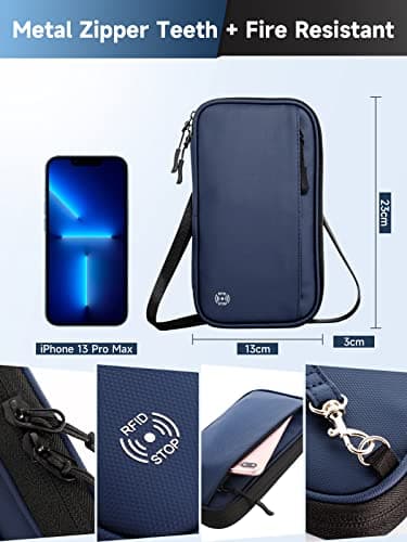 VOGHERB Travel Wallet Passport Holder with RFID Blocking Unisex Family — view 4