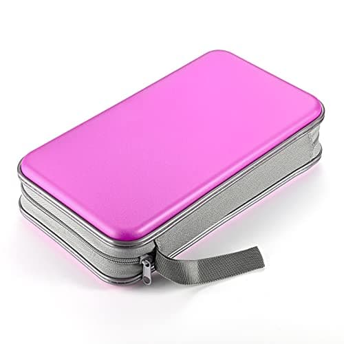 LIOVODE DVD Case, 96 Capacity CD Case Holder Organizer Disc Wallet for Car — view 5