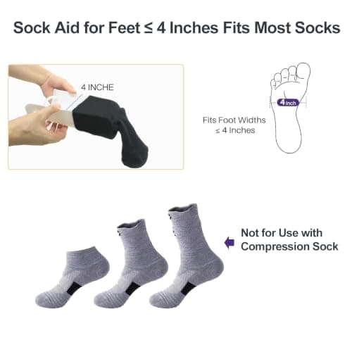 Bimoweifi Sock Aids for Putting,Sock Assist Tool for Elderly, Disabled & Pregnant — view 4
