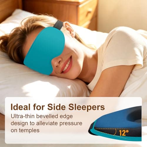Gritin 100% Blackout Sleep Eye Masks for Women&Men, Side Sleepers Friendly — view 4
