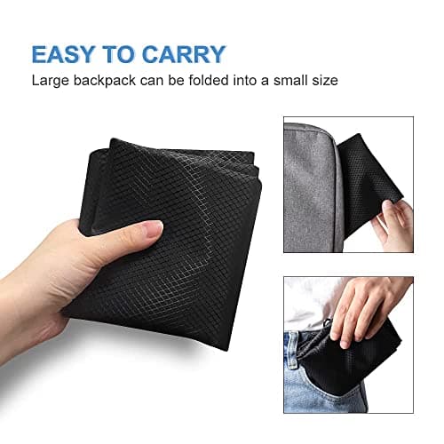 Czyan Drawstring Gym Bag, Large Sports Backpack String Drawstring PE Bags with Outside Zipper, Waterproof Sports School Beach Holidays Swimming Travel Beach Swim School Bag (49 * 42cm) — view 5