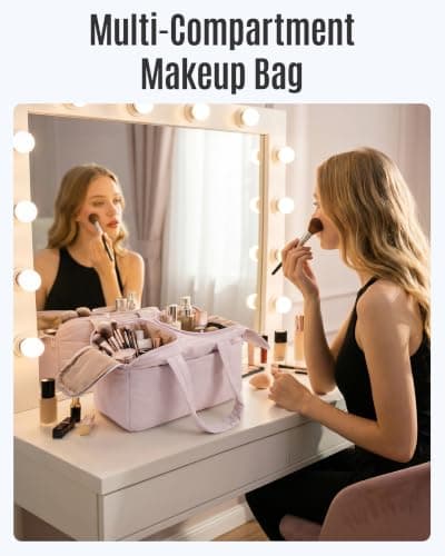 LIGHT FLIGHT Large Toiletry Bags for Women, Travel Makeup Bag & Wash Bag — view 4