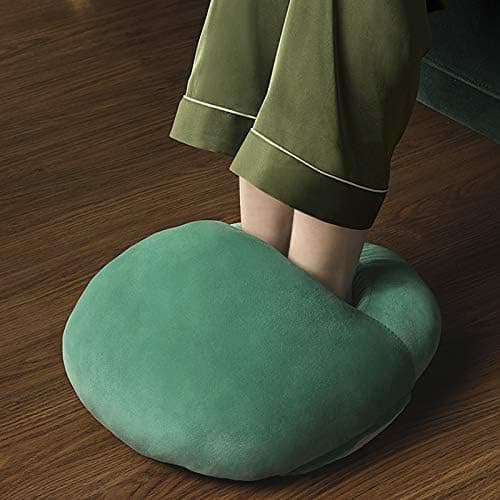 USB Heated Foot Warmer Furry Heating Slippers Shoes for Cold Feet Winter Plush Faux Fur Foot Heater Warming Cushion Pouch Portable Electric Foot Warmer for Men Women Elderly — view 3