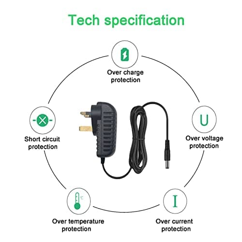 myVolts 9V power supply adaptor compatible with Samson Graphite 25 MIDI controller - UK plug — view 4