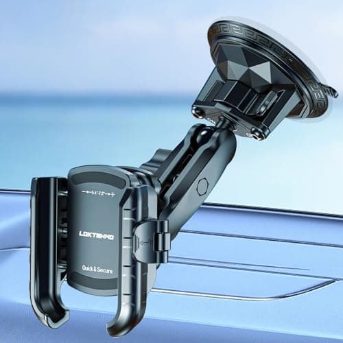 LOKTENWO Car Phone Holder Mount with Vibration Dampener