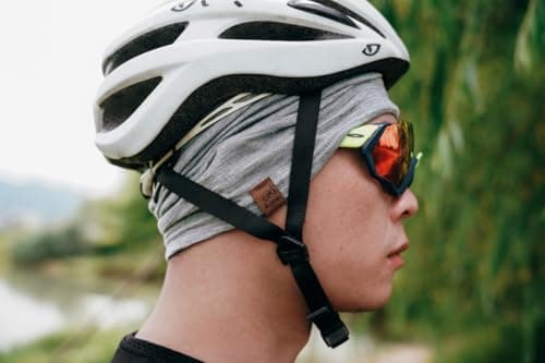 ACUSHLA 100% Merino Wool Neck Gaiter, Ski Mask Neck Warmer Unisex, Mid-Grey — view 5