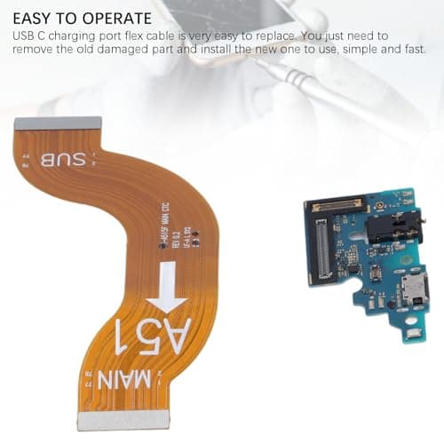 Dock Connector for A51 A515F, USB C Charging Port Flex Cable with Repair Tools, Phone Charging Port Dock Connector Board Repair Tool Kit for A51 A515F — view 5