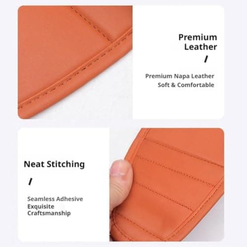 Leather Car Door Storage Pocket Double-layer Compartments Organizer (Oran) — view 6