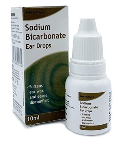 2 Packs of Sodium Bicarbonate 10ml Ear Drops Softens Ear Wax and Eases Discomfort